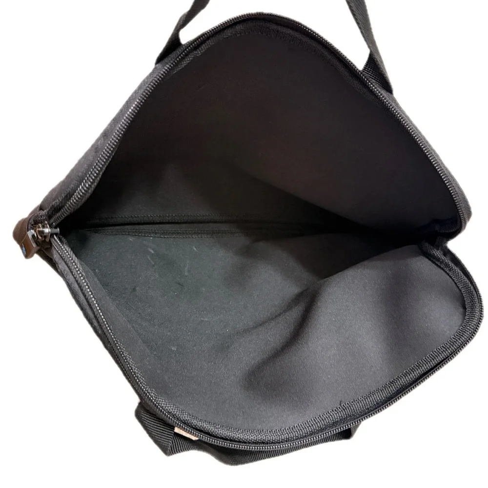 Black Neoprene Laptop Sleeve Case Bag‎ with Handles and Zipper